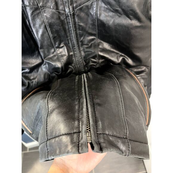 Vintage Steve Madden Men's Leather Jacket Size Small - Picture 4 of 12